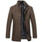 Woolen Coat Men Winter Windbreaker Long Thick Wool Jackets abrigo hombre Man Stand Collar Single Breasted With Vest Woolen Coats - Lootquake