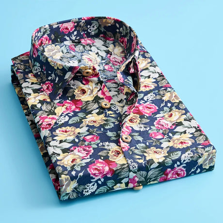 Plus Size 5XL 2023 New Summer Mens Short Sleeve Hawaiian Shirts Cotton Casual Floral Shirts Wave Regular Mens Clothing Fashion - Lootquake