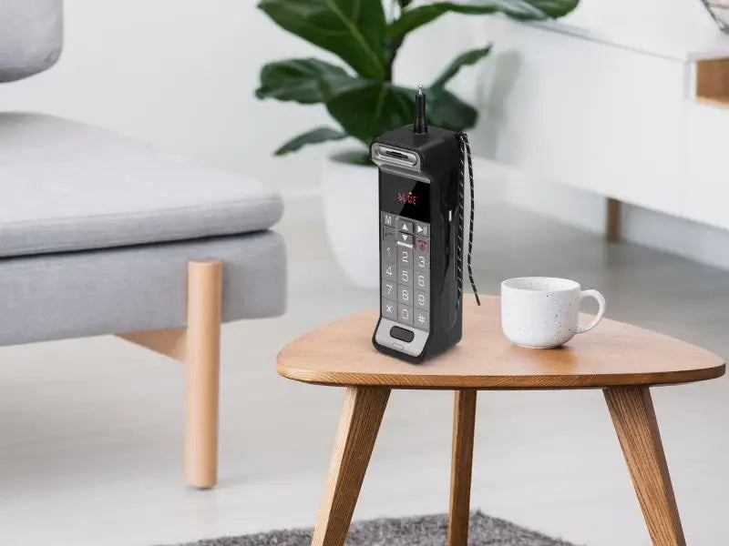 Altavoz Bluetooth con diseño clásico para teléfono móvil, altavoz portátil retro para teléfono celular, altavoz Bluetooth inalámbrico para teléfono celular para exteriores.