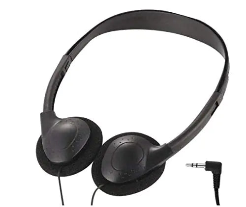 Deal Maniac Wholesale On-Ear Headphones - Inexpensive Headphones Stereo Headphones for Students Classroom Library - (Foam Earpad 1 Pair) - Lootquake