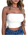 New Summer Solid Women Sexy Tank Top Bustier Bra Vest Crop Top Bralette Singlet T-Shirt Vintage Sleeveless Top - Lootquake