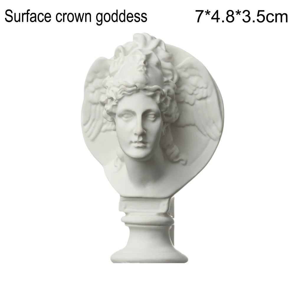 5-7cm Gypsum Bust Portraits Greek Mythology Famous Sculpture Nordic Home Desktop Decor Drawing Practice Plaster Statue New