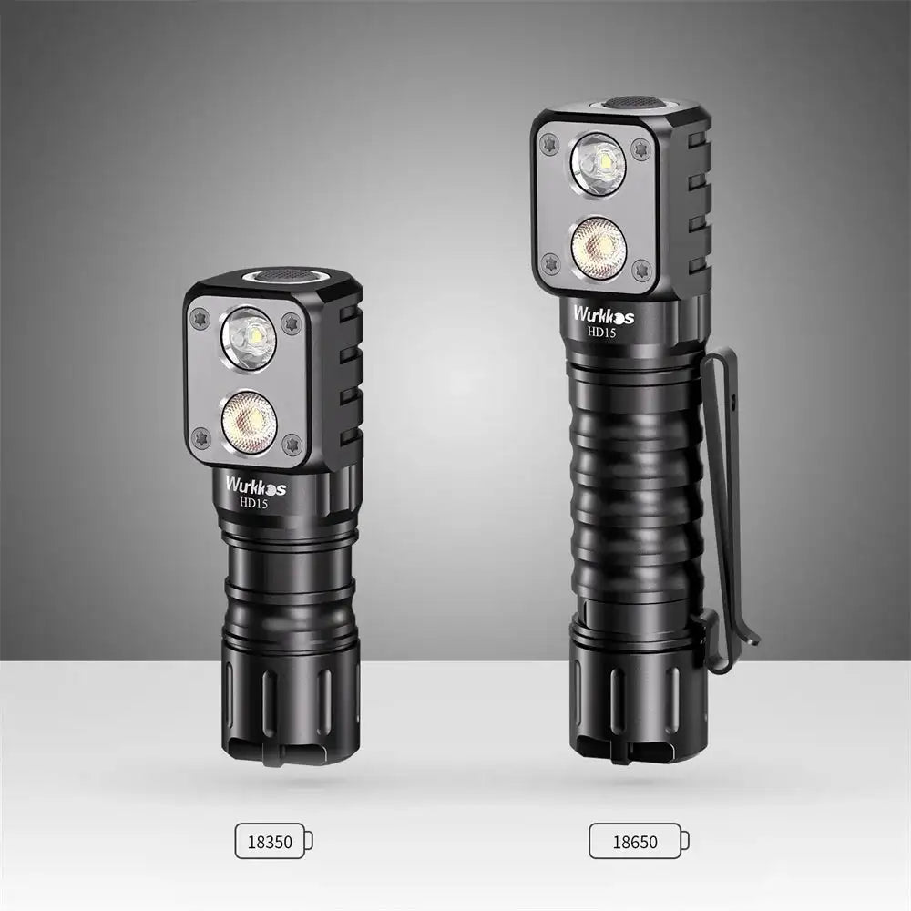 Wurkkos HD15R 18650 Dual LED Headlamp with Red FloodlightRechargeable Flashlight 2000lm with Magnetic Tail Camping Lights - Lootquake
