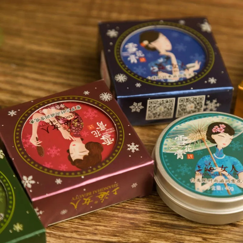 Set de 6 cremas base Old Shanghai para hidratación profunda, iluminador facial, crema de día y de noche, cuidado de la piel suavizante, cosméticos de regalo.