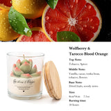 Bougies succulentes de luxe AIKUN Bouquet de fleurs en verre Parfum Arôme Cire de soja Bougie parfumée Goji et Tarocco Orange sanguine