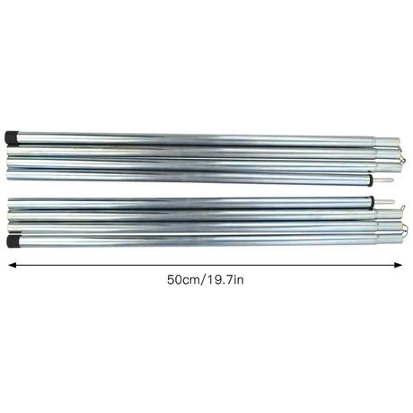 Tent Rods Outdoor Camping Tent Equipment Canopy Tarp Poles Canopy Support Rods Iron Canopy Awning Frame Camping Tent Accessories - Lootquake