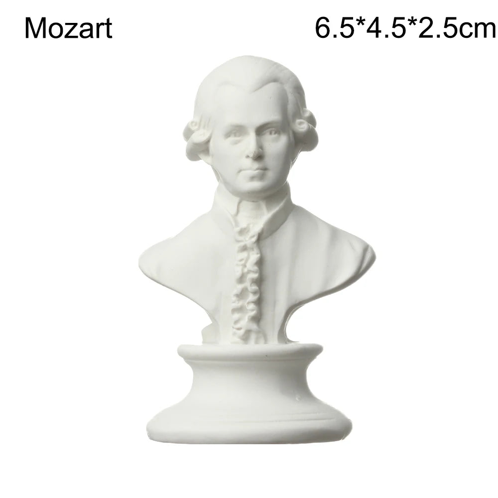 Mini Plaster Statue Greek Mythology Celebrities Famous Sculpture Figurine Drawing Practice Gypsum Bust Portraits