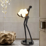 Modern Human Body Resin Decorative Abstract Statue Sculpture Lamp Floor Art Light Women Lady Home Decor Animal Decorative Bronze