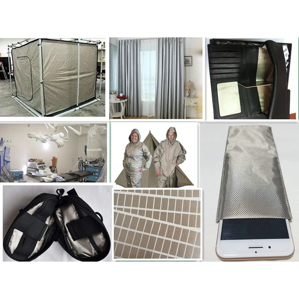 Tissu Faraday, blindage RFID, anti-rayonnement WiFi/RF, papier peint conducteur en cuivre, tissu de protection EMF, bricolage