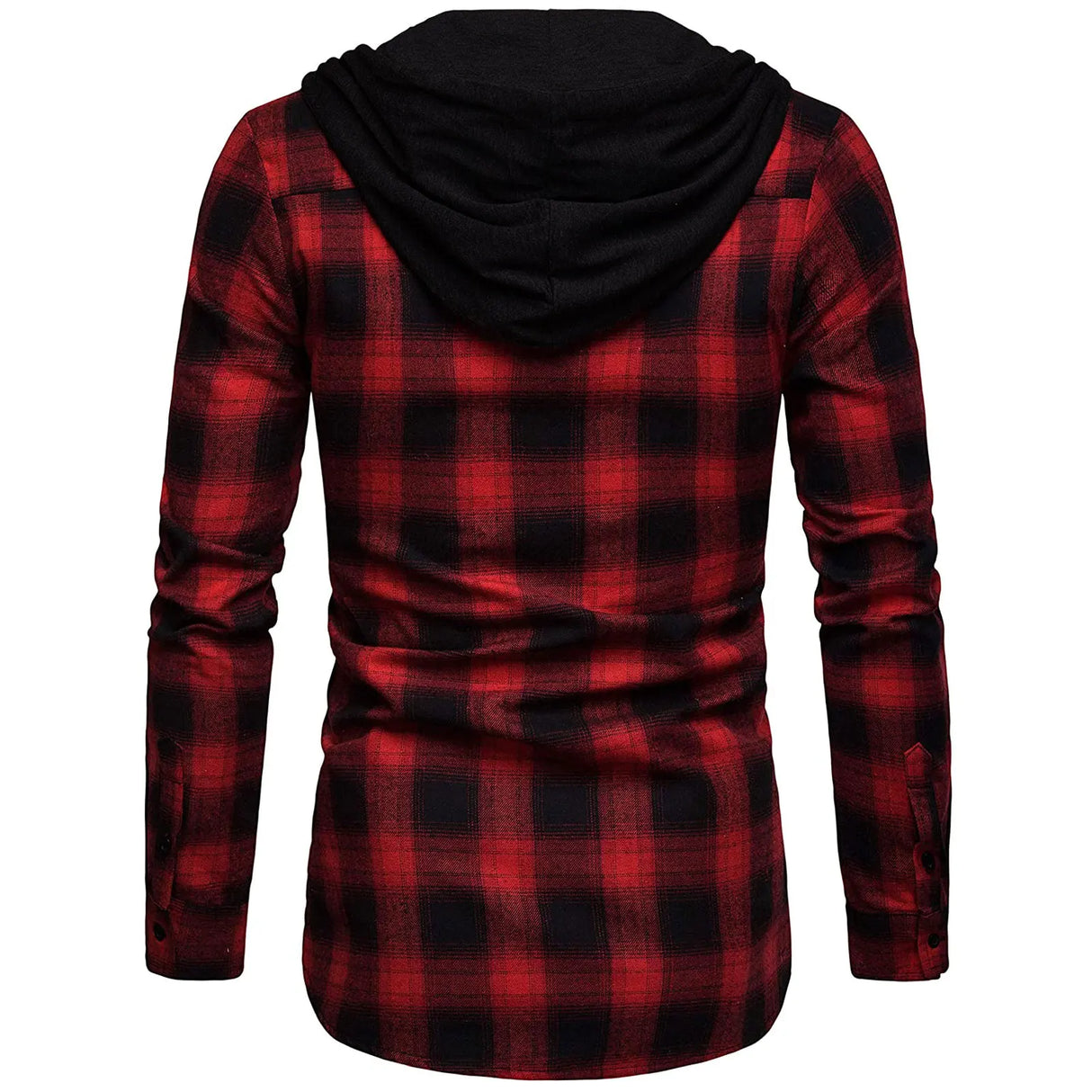 Men's Shirts Autumn Fashion Casual Plaid Shirts Long Sleeve Cotton high quality Pullover Hooded Shirt Winter Mens Top Blouse - Lootquake