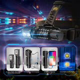 Wurkkos HD15R 18650 Dual LED Headlamp with Red FloodlightRechargeable Flashlight 2000lm with Magnetic Tail Camping Lights - Lootquake