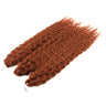 24" Water Wave Crochet Hair | Ombre Blonde Brown | Curly Twist Braids | Synthetic Braiding Hair Extensions | 60 Strands