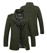 High Quality Men's Casual Jacket 6XL Male Windbreaker Oversized Cotton Classic Jackets Men Clothing Trench Coat A4F5806 - Lootquake