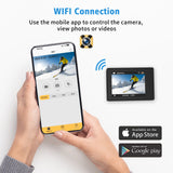 Cámara de acción deportiva gran angular 4K Ultra HD 2025 de 2.0 pulgadas con accesorios completos y batería de 1350 mAh.