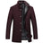 Woolen Coat Men Winter Windbreaker Long Thick Wool Jackets abrigo hombre Man Stand Collar Single Breasted With Vest Woolen Coats - Lootquake