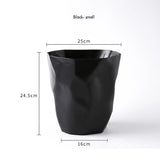 Poubelle de salle de bain élégante, petite/grande poubelle en plastique sans couvercle, panier à déchets, poubelle pour la maison ou le bureau
