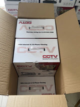Sistema de CCTV 4 canales 1080P AHD DVR Kit de 4 cámaras impermeables con visión nocturna infrarroja, alarma de movimiento, videovigilancia de seguridad para exteriores