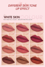 O.TWO.O 12 Color Liquid Lipstick Matte Finish Sexy Silky Lip Gloss Waterproof Kiss-proof Lasting Lip Glaze Lip Tint Cosmetics