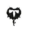 Heart Shape Double Dragon Stainless Steel Ear Gauge
