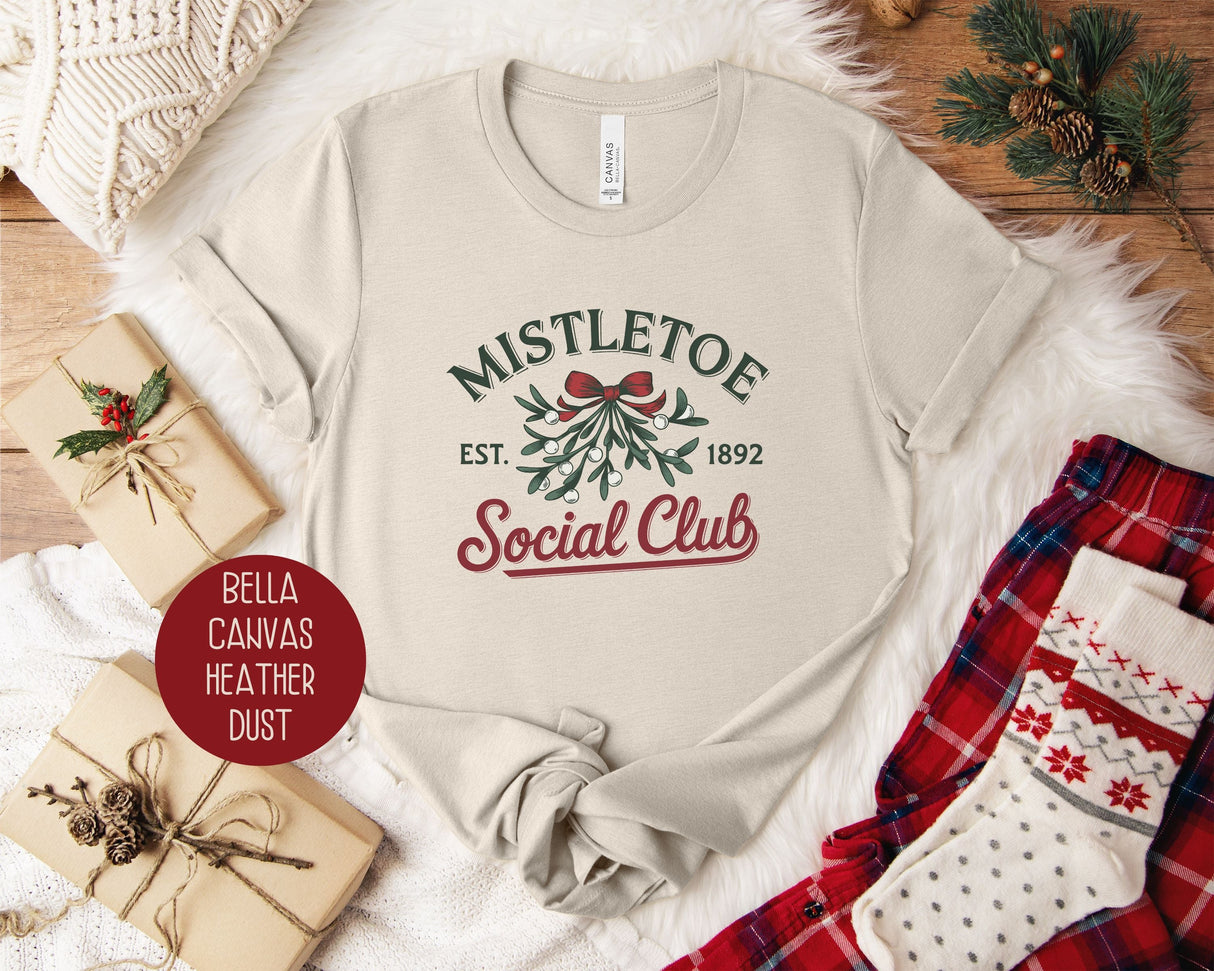 Mistletoe Social Club Christmas Shirt-5