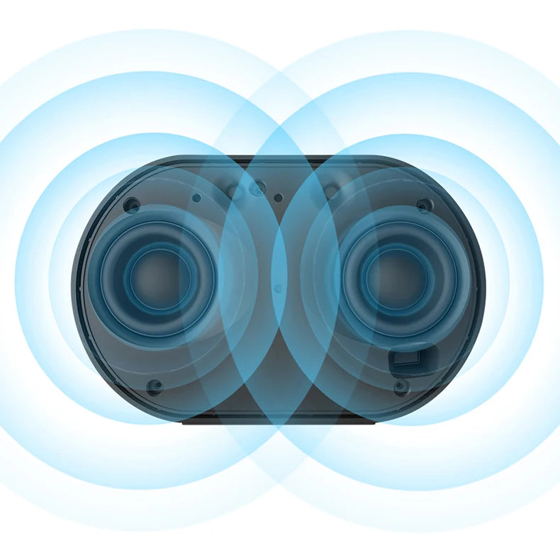 Altavoz portátil inteligente Bluetooth inalámbrico 10W Mini altavoz compacto potente 2200mAh Compatible con Alexa Spotify Tunein Transmisión de música