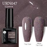UR SUGAR 7.5ml Nude Glitter Color Gel Nail Polish Winter Warm Color Series Semi-permanent Varnish Professionals Manicure