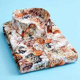 Plus Size 5XL 2023 New Summer Mens Short Sleeve Hawaiian Shirts Cotton Casual Floral Shirts Wave Regular Mens Clothing Fashion - Lootquake