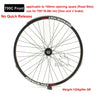 Cruiser Tour Bike Wheelset, Double Deck Rim, Front Wheel Disc, V Brake, Rear Back Wheels, Cassette and Screwed Hub, 36H, 700C
