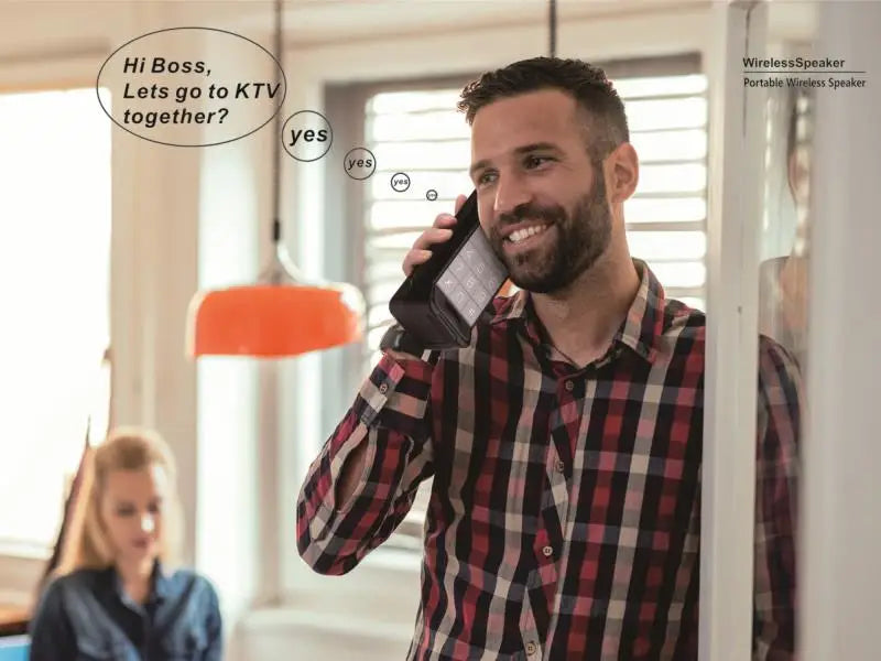 Altavoz Bluetooth con diseño clásico para teléfono móvil, altavoz portátil retro para teléfono celular, altavoz Bluetooth inalámbrico para teléfono celular para exteriores.