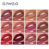 O.TWO.O 12 Colors Makeup Lipstick Lip Gloss Sexy Red Lip Stick Waterproof Moisture Lips Cosmetics Matte Lipsticks