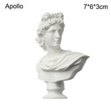 Mini Plaster Statue Greek Mythology Celebrities Famous Sculpture Figurine Drawing Practice Gypsum Bust Portraits