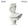 Mini Plaster Statue Greek Mythology Celebrities Famous Sculpture Figurine Drawing Practice Gypsum Bust Portraits