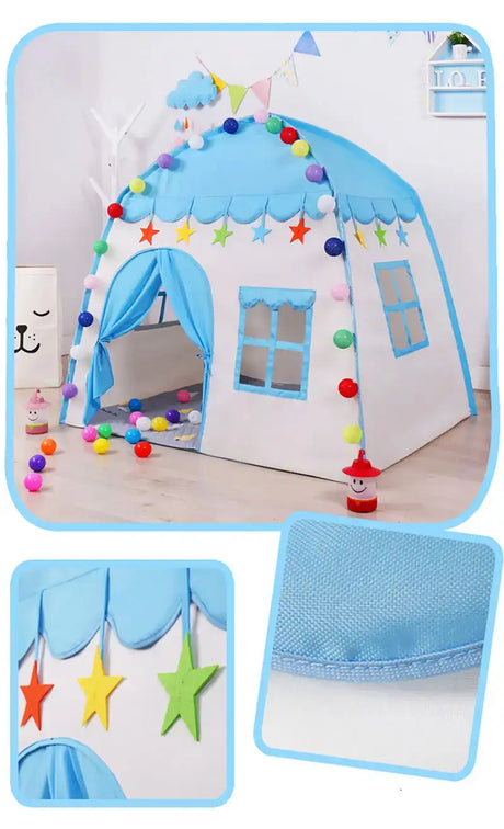 Children's Tent Indoor Outdoor Games Garden Tipi Princess Castle Folding Cubby Toys Tents  Enfant Room House Teepee Playhouse - Lootquake