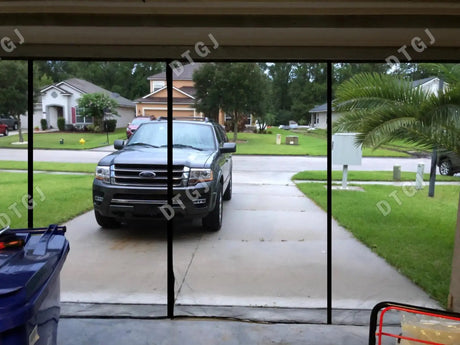 Large Size Magnetic Garage Door Curtain Custom Size Mosquito Net Anti Fly Insect Screen Used in Pavilions Balconies Outdoor Tent - Lootquake