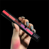 5 In 1 Lipstick Strip Matte Velvet High Color Rendering Lipstick Pen Long Lasting Waterproof Cosmetics Makeup Lipstick Set Gifts