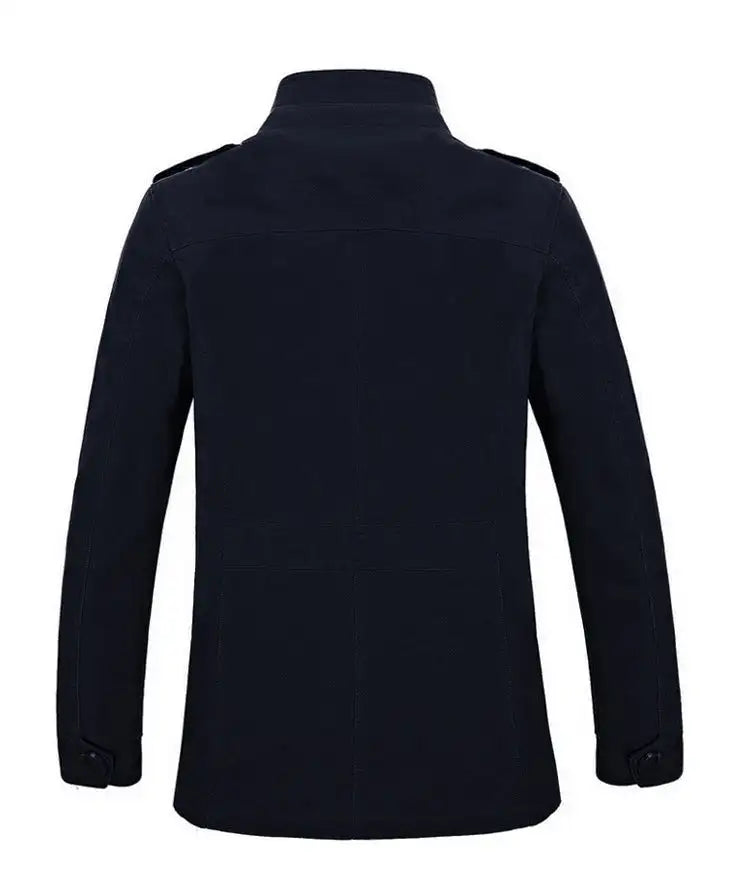 High Quality Men's Casual Jacket 6XL Male Windbreaker Oversized Cotton Classic Jackets Men Clothing Trench Coat A4F5806 - Lootquake