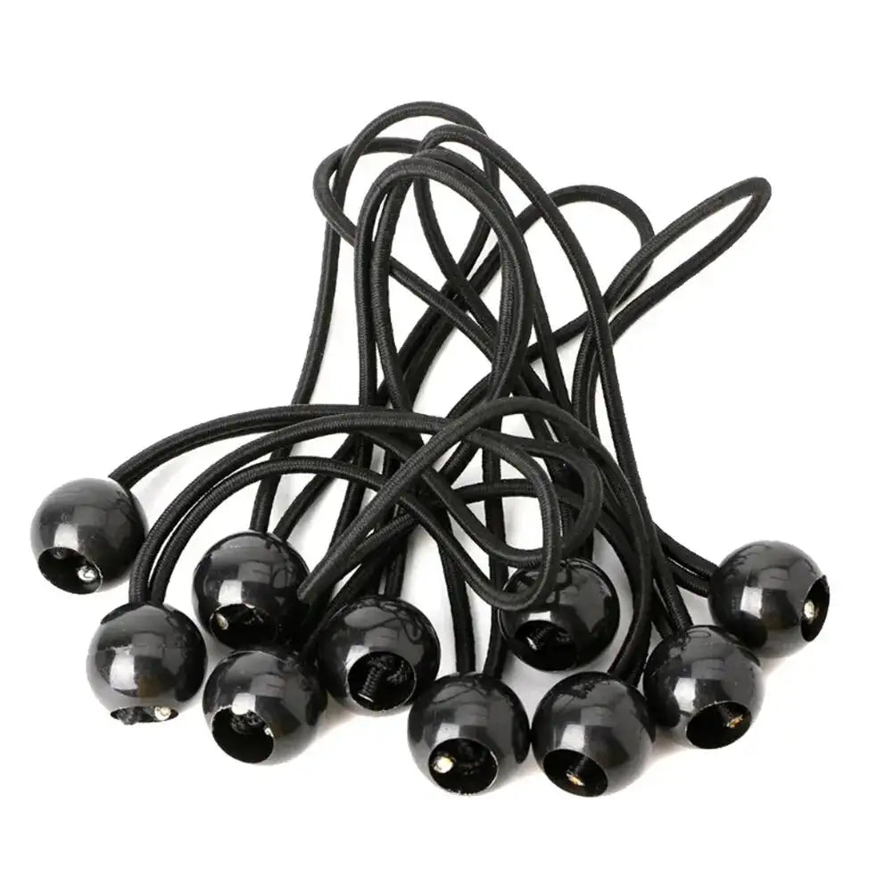 50PCS Tent High Elastic Ball Bands Plastic Ball Head Bungee Cords Trampoline Baggage Belts Tent Tie Outdoor Camping Supplies - Lootquake