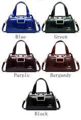 2-Layer Large Capacity Tote Bag | Luxury Handbags Women's Designer Crocodile Pattern Ladies Boston Shoulder Bag (High Quality)
