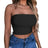New Summer Solid Women Sexy Tank Top Bustier Bra Vest Crop Top Bralette Singlet T-Shirt Vintage Sleeveless Top - Lootquake
