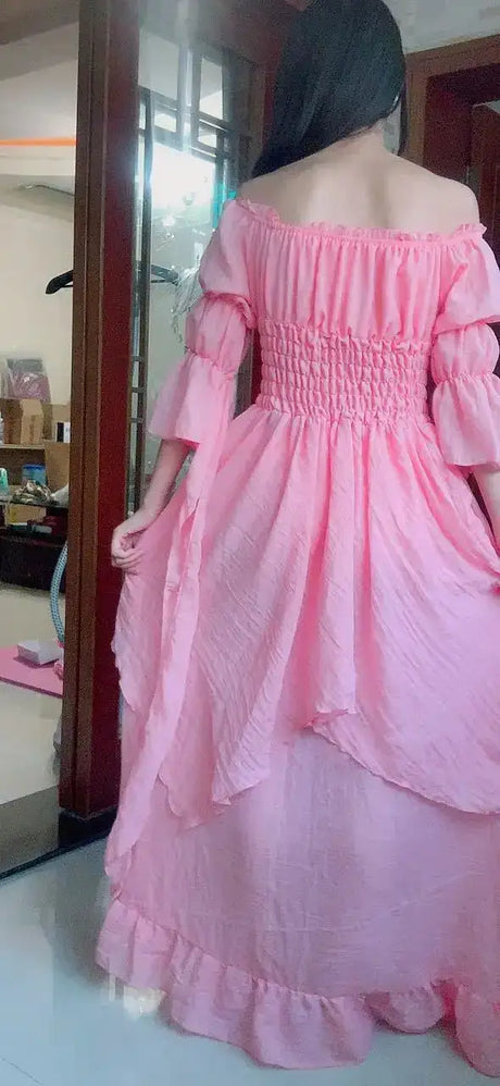 White Victorian Medieval Renaissance Long Dress Plus Size Women Cosplay Halloween Costume Princess Gown Vintage Gothic Dresses - Lootquake