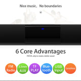 20W Wireless Bluetooth Soundbar Stereo Speakers Home Theater PC TV Sound Bar Surround Sound System AUX TF FM Radio Column BS28B