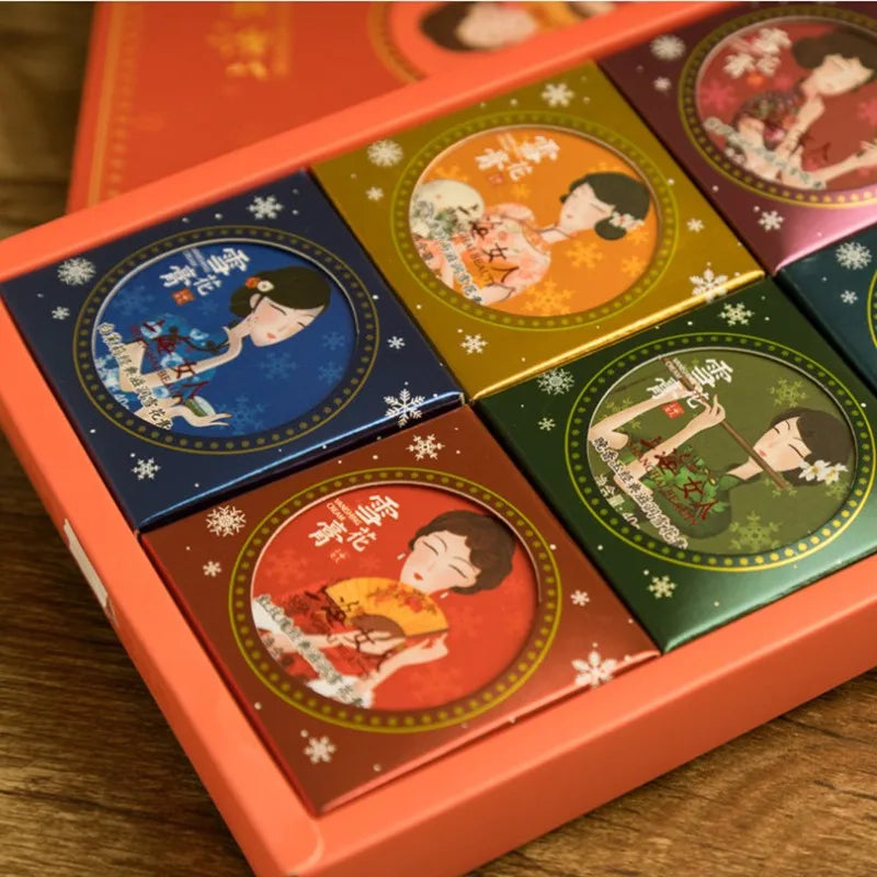 Set de 6 cremas base Old Shanghai para hidratación profunda, iluminador facial, crema de día y de noche, cuidado de la piel suavizante, cosméticos de regalo.