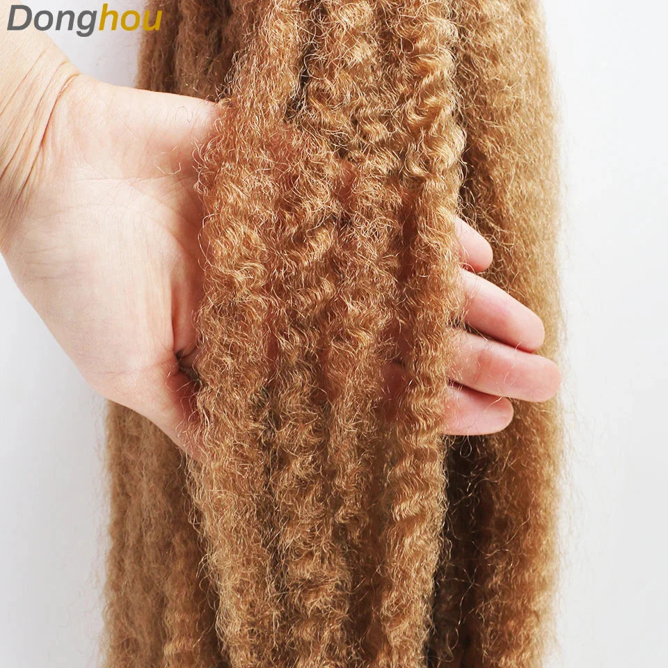 18" Marley Hair for Braids | Afro Kinky Ombre Braiding Hair | Kanekalon Extensions | 30 Strands/Pack