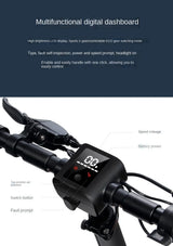 Adult Wide Tire Electric Scooter Double Disc Brake Off-road Electric Vehicle Two-wheel Foldable Driving Scooter