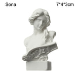 Mini Plaster Statue Greek Mythology Celebrities Famous Sculpture Figurine Drawing Practice Gypsum Bust Portraits