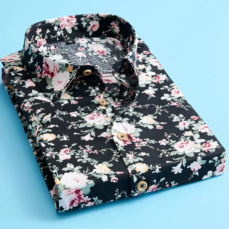Plus Size 5XL 2023 New Summer Mens Short Sleeve Hawaiian Shirts Cotton Casual Floral Shirts Wave Regular Mens Clothing Fashion - Lootquake