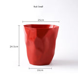 Poubelle de salle de bain élégante, petite/grande poubelle en plastique sans couvercle, panier à déchets, poubelle pour la maison ou le bureau