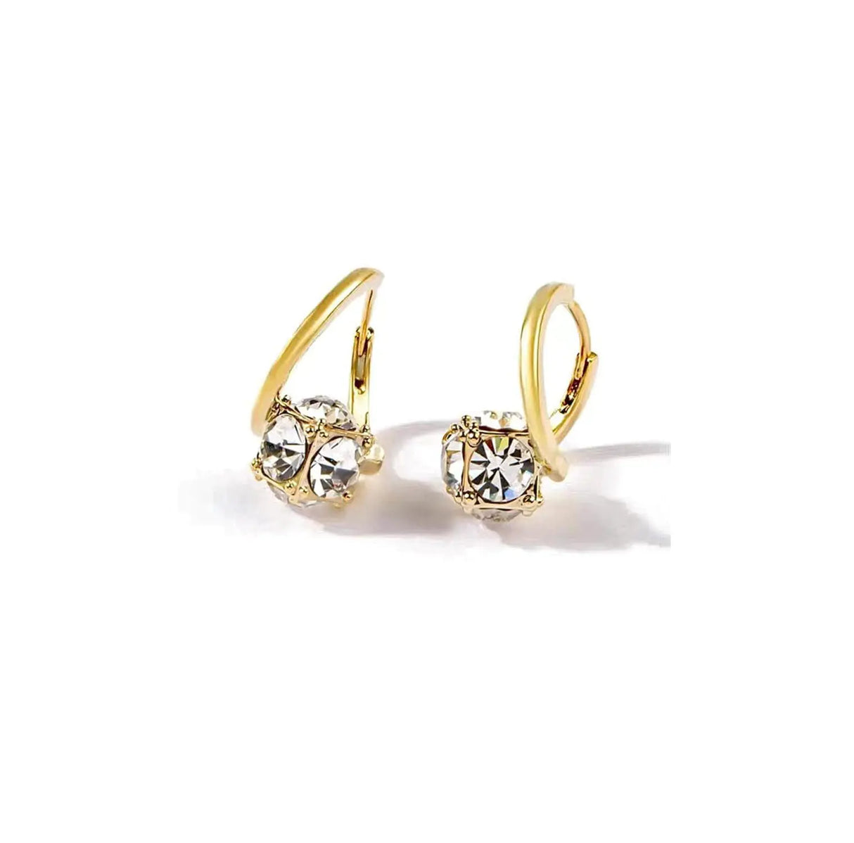 Lymphvity Earrings for Women Lymphatic Germanium Earrings Lymphatic Drainage Earrings Histone Lymphvity Acupuncture Therapy Earrings Lymph Cubic Zirconia Hoop Earrings Jewelry for Women (gold) - Lootquake