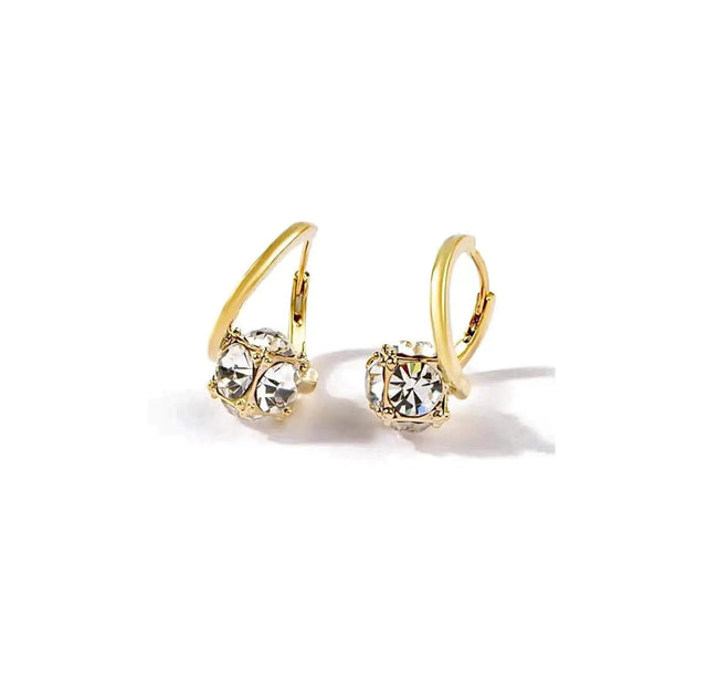 Lymphvity Earrings for Women Lymphatic Germanium Earrings Lymphatic Drainage Earrings Histone Lymphvity Acupuncture Therapy Earrings Lymph Cubic Zirconia Hoop Earrings Jewelry for Women (gold) - Lootquake