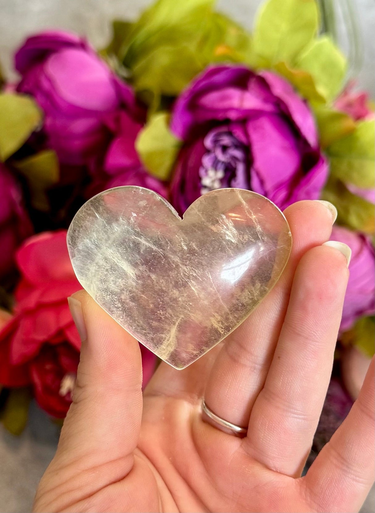 CANDY Fluorite Hearts, Ethically sourced Crystal Hearts